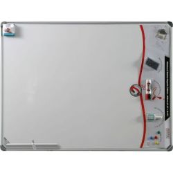 SLIMLINE Parrot Magnetic Whiteboard With Magnets Markers Eraser And Whiteboard Cleaner 1200MM X 9