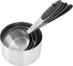 Legend Stainless Steel 4 Piece Measuring Cups in Silver