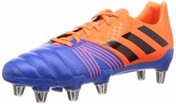 Adidas Kakari Sg Soft Ground Mens Rugby Union Boot Orange blue - UK 8