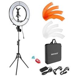 Neewer Ring Light Kit: 18 Inches Outer 55W 5500K Dimmable LED Ring Light With Light Stand ipad Clamp soft Tube color Filter carrying Bag For Youtube Video Selfie