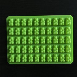 Harko 50 Cavity Silicone Gummy Bear Mold - Green
