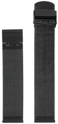 Skagen Men's 20MM Stainless Steel Mesh Watch Strap Color: Black Model: SKB6063
