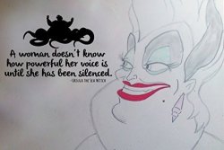 Inspired By The Little Mermaid Wall Decal Sticker Ursula Powerful Voice