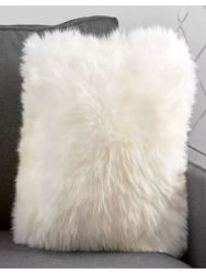 White Fluffy Cushion