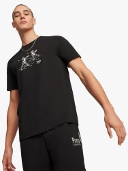 Puma Men&apos S Graphic Black T-Shirt