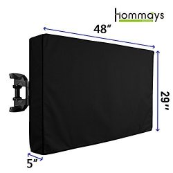 Outdoor Tv Cover Weatherproof Universal Protector For 46-48 Inch Lcd LED Plasma Tv Compatible With Standard Tv Wall Mounts And Stands Built In Remote