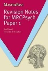 Revision Notes For Mrcpsych Paper 1 Paperback 1 New Ed