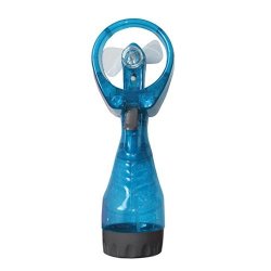 Iusun MINI Fan Portable Handheld Fan Water Spray Misting Cooler Mist Cooling Fan For Outdoor Travel Beach Sky Blue