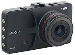 Minolta MNCD53-BK Full HD 1080P Wide Angle Car Dashboard Camera With G-sensor Wdr Loop Recording & 3" Lcd Black