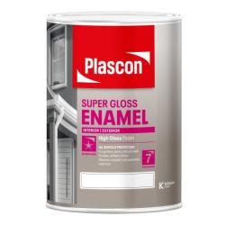 Enamel Paint Interior exterior High Gloss Plascon Super White 5L