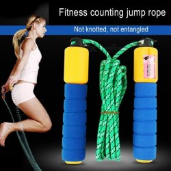 BEARING Speed Jump Rope Sweatband Handle Adjustable Professional Skipping Ropes With Counter Random