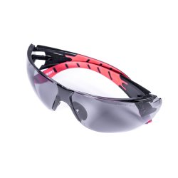 Stream Clear Safety Glasses Red Temple