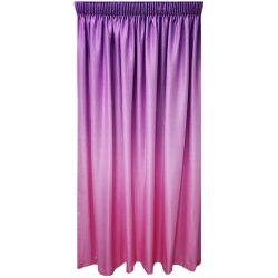 Matoc Readymade Curtain -ombre Purple To Pink Curtain -lined -taped -230CM W X 230CM H
