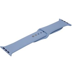 Silicone Watch Strap With Button For Apple WATCH-42 44 45MM- Lilac