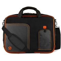 Orange Trim Laptop Bag For Acer Aspire Travelmate Chromebook Swift Spin Predator Nitro 14" To 15.6 Inch