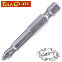 Tork Craft Stainless Screwdriver Bit PH2 X 50MM Red Shank SSPH0250BR