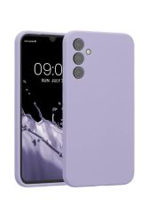 Liquid Silicone Back Case For Samsung Galaxy A34- Purple