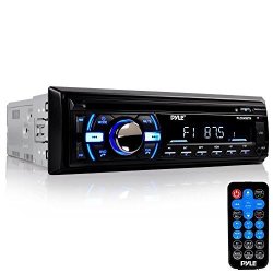 Boat Bluetooth Marine Stereo Receiver - Marine Head Unit Din Single Stereo Speaker Receiver - Wireless Music Streaming Hands-free Calling Cd PLAYER MP3 USB AUX Am Fm
