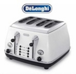 Delonghi 4 Slice Toaster White