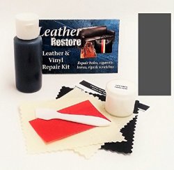 Leather Repair Kit With Ready To Use Color Dark Gray