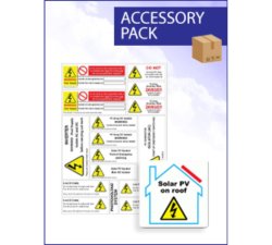 Pv On Roof And Hazard Labels Pack