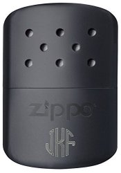 Personalized Black Zippo Hand Warmer With Free Engraving