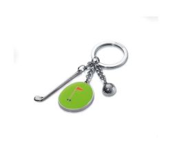 Keyring With 3 Golf Charms Hole In One