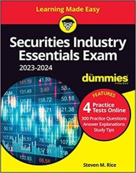 Securities Industry Essentials Exam 2023-2024 For Dummies With Online Practice Paperback