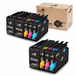 Miroo Compatible Ink Cartridge Replacement For Hp 932 933 High Yield Compatible With Hp Officejet 6700 6600 7612 6600 6100 7110 7610 Printer 9 Pack 3 Black 2 Cyan 2 Magenta 2 Yellow