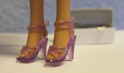 Clear Purple Sandals Barbie