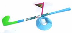 Sunflower Day Kids Golf Club Toys Set - Preschool Age Toddler Outside Play Junior Golfer 4 Pieces Putter Club Ball Tee And Cup