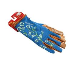 Tork Craft Ladies Slim Fit Garden Gloves Blue Medium