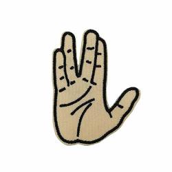 Spock Vulcan Salute Meme Embroidered Iron On Sew On Patch Hat Deco Pin Live Long And Prosper