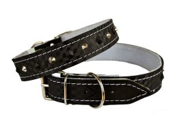 Dog Collars Leather pvc Moulded No 28 30MM X 75CM