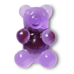 Purple Candy Bear Jibbitz