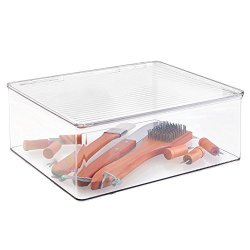 MetroDecor Mdesign Bbq Grill Accessories Organizer Box For Cooking Utensils - Large Clear