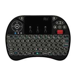 Qwerty Rgb Backlighting Media Touchpad With Scroll Wheel - Black
