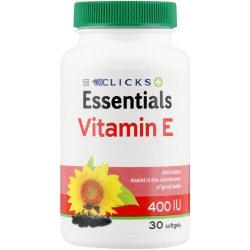 Clicks Essentials Vitamin E 400 Iu 30 Softgels