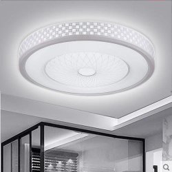 24W LED Acrylic Dimmable Ceiling Light Round Ceiling Application Lamp With Remote Control