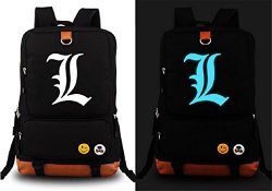 Siawasey Anime Death Note Cosplay Backpack Daypack Bookbag Shoulder Bag Laptop School Bag 