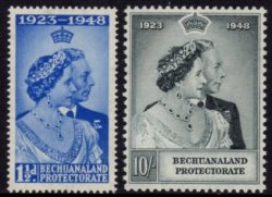 Bechuanaland Protectorate - 1948 Royal Silver Wedding Set Mnh Sacc 131-132