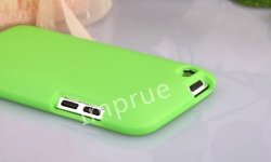 Luxury Green Premium Rubberized Snap-on Hard Crystal Front And Rear Hard Case Cover For New Apple Ipod Touch 4TH Generation - 8GB 32GB 64GB