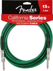 Fender - 15' California Series Instrument Cable Surf Green