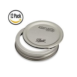 Ball Wide Mouth Replacement Lids And Bands - 12 Pack