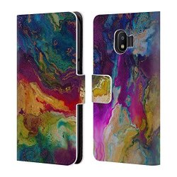 Official Haroulita Colourful 2 Marble 2 Leather Book Wallet Case Cover For Samsung Galaxy J2 Pro 2018