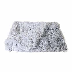 Sunnyday-shop Fluffy Long Plush Pet Blankets Dog Cat Bed Mats Deep Sleeping Soft Thin Covers For Summer Winter Bed Use Blankets Cat Mattress Qh S