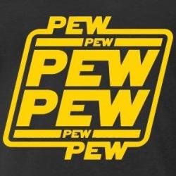 Pew Pew Star Wars Premium Decal 5 Inch White Jedi Order Light Saber Padawan Star Wars Sith Skywalker