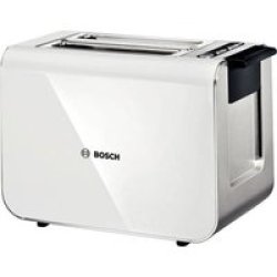 Bosch TAT8611 Styline Compact 2 Slice Toaster in White