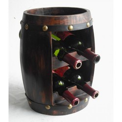 Cielo 4 Bottle Wine Rack Barrel