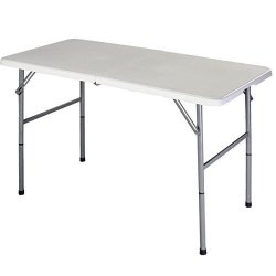 Goplus? Indoor Outdoor Picnic Party Dining Camp Tables 4' Folding Table Portable Plastic By Kwanchan